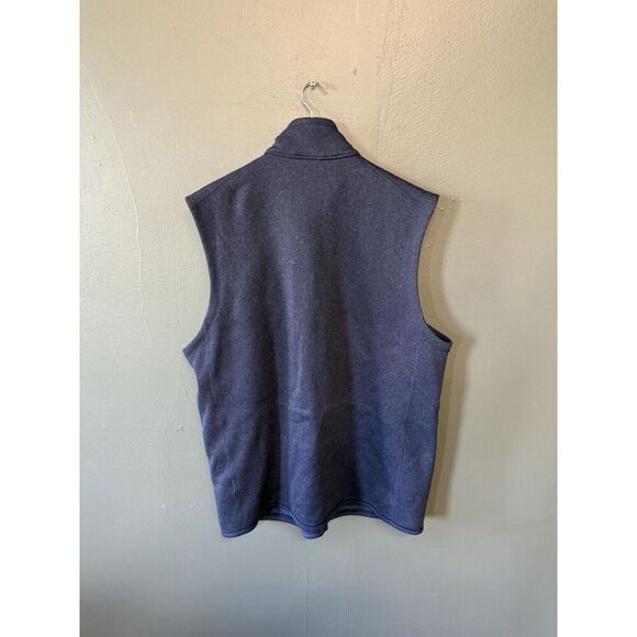 Patagonia Mens Blue Sleeveless Knit Full Zip Vest Size XL - Picture 2 of 3